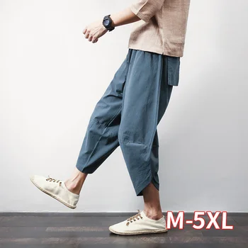 Cotton Linen Mens Harem Pants Summer Male Casual Calf-Length Pants 2020 Solid Big Pocket Baggy Pants Trousers
Cotton Linen Mens Harem Pants Summer Male Casual Calf-Length Pants 2020 Solid Big Pocket Baggy Pants Trousers
