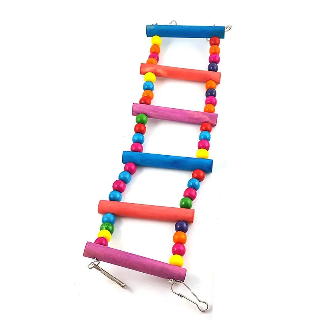 Colorful Bird Toy Parrot Swing Ladder Pet Pet Bird 4 Ladder, 6 Ladder, 8 Home Toys For Parakeet Cockatiel 
Colorful Bird Toy Parrot Swing Ladder Pet Pet Bird 4 Ladder, 6 Ladder, 8 Home Toys For Parakeet Cockatiel