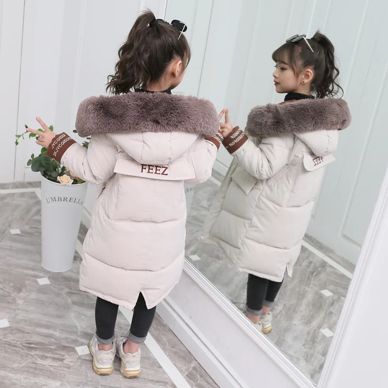 Детский Зимний пуховик хлопковая куртка 2020 новая модная одежда для девочек