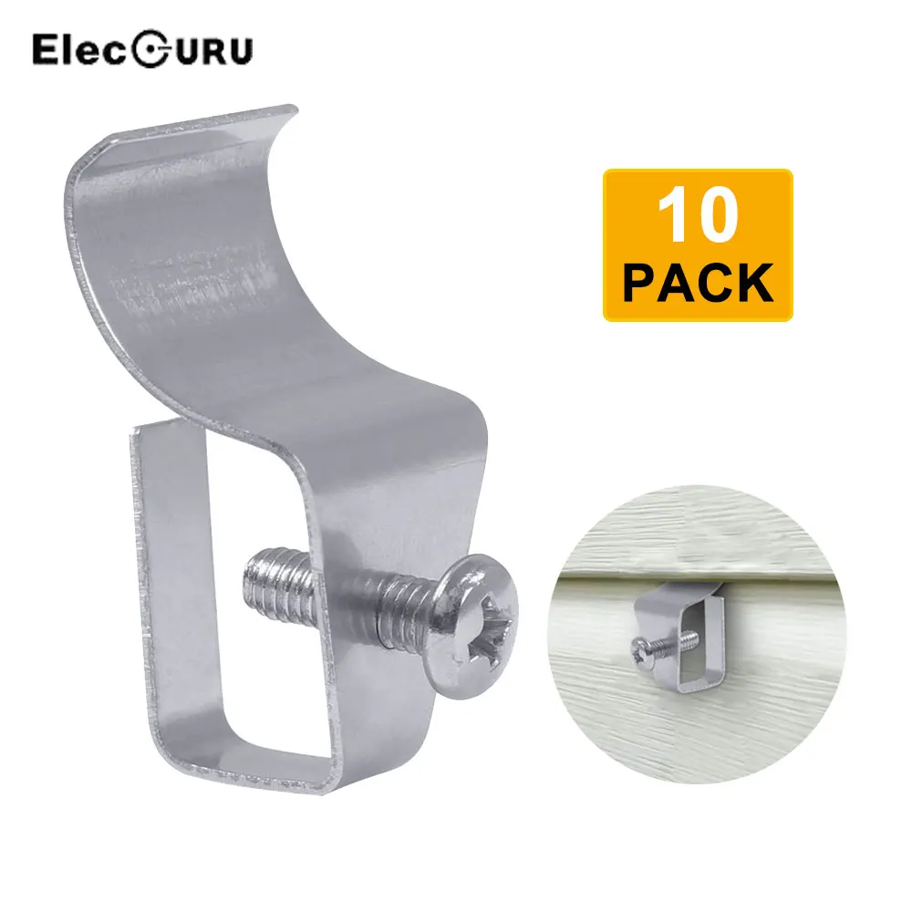10/20 Pcs Vinyl Siding Clips Hooks Stainless Steel No-Hole Needed Outdoor Siding Screws Hanger for Mount Home Security Camera
10/20 Pcs Vinyl Siding Clips Hooks Stainless Steel No-Hole Needed Outdoor Siding Screws Hanger for Mount Home Security Camera