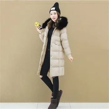 Down cotton jacket women's 2019 winter new long section loose cotton coat Korean version over the knee thick cotton coat YH447
Down cotton jacket women's 2019 winter new long section loose cotton coat Korean version over the knee thick cotton coat YH447