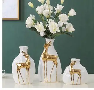 NORDIC RUSTIC HOME DECOR CERAMICS VASES RELIEF GOLDEN DEER VASE WHITE BLACK FLOWERPOT FLOWER INSERT DRIED FLORAL DESK DECORATION
NORDIC RUSTIC HOME DECOR CERAMICS VASES RELIEF GOLDEN DEER VASE WHITE BLACK FLOWERPOT FLOWER INSERT DRIED FLORAL DESK DECORATION