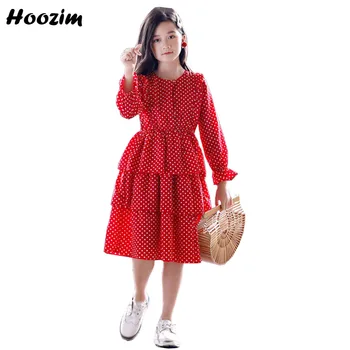 High Street Red Chiffon Polka Dot Dress Girls 4-13 Years Boho Holiday Front Button Flare Long Sleeve Beach Layered Dresses Child
High Street Red Chiffon Polka Dot Dress Girls 4-13 Years Boho Holiday Front Button Flare Long Sleeve Beach Layered Dresses Child