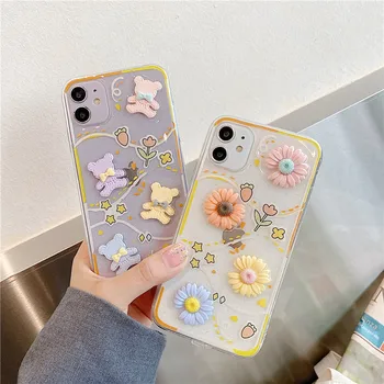 Cute Cartoon Phone Case For iphone 11 Pro Max 7 8 plus X XR XS Max SE 2 Cover Luxury Glitter Daisy Soft Cases Clear Flower Funda
Cute Cartoon Phone Case For iphone 11 Pro Max 7 8 plus X XR XS Max SE 2 Cover Luxury Glitter Daisy Soft Cases Clear Flower Funda