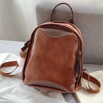 2021 Simple Style Woman Backpack Soft PU Leather Backpacks For Teenage Girls School Bags Fashion Solid Color Double Shoulder Bag
2021 Simple Style Woman Backpack Soft PU Leather Backpacks For Teenage Girls School Bags Fashion Solid Color Double Shoulder Bag