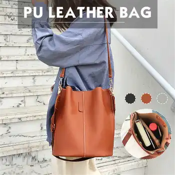 AEQUEEN Solid Color Shoulder Bag For Women PU Leather Crossbody Bag Lady Korea Causal Handbag Female Large Capacity Bucket Bag 
AEQUEEN Solid Color Shoulder Bag For Women PU Leather Crossbody Bag Lady Korea Causal Handbag Female Large Capacity Bucket Bag