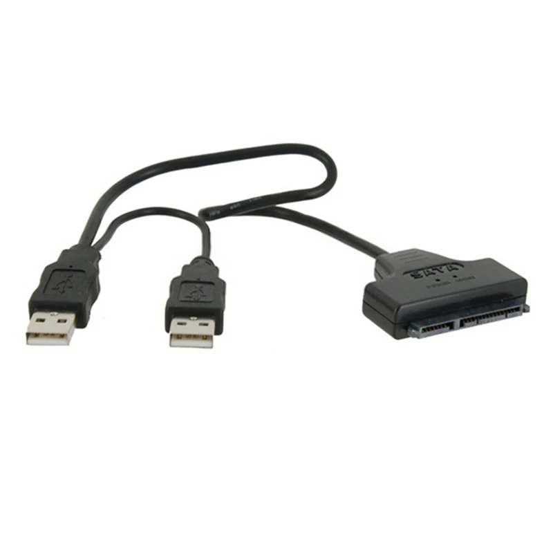 

Black Light Pin Adapter CableUSB 2.0 to SATA 7 + 15 Pin 22 to 2.5 "HDD Hard Drive With CableBy USB Power