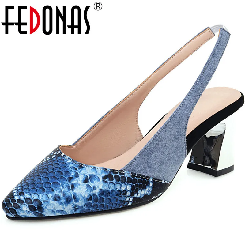 FEDONAS Mixed Colors Sexy Sandals For Women Back Strap Pointed Toe High Heels Pumps Summer Quality Working Basic Shoes Woman
FEDONAS Mixed Colors Sexy Sandals For Women Back Strap Pointed Toe High Heels Pumps Summer Quality Working Basic Shoes Woman