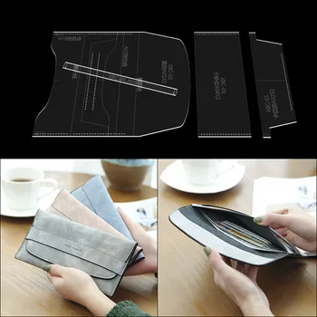 1set Long wallet edition pattern acrylic durable template handmade leather DIY design wallet edition Leather Tool 9.5*19.5*1cm
1set Long wallet edition pattern acrylic durable template handmade leather DIY design wallet edition Leather Tool 9.5*19.5*1cm