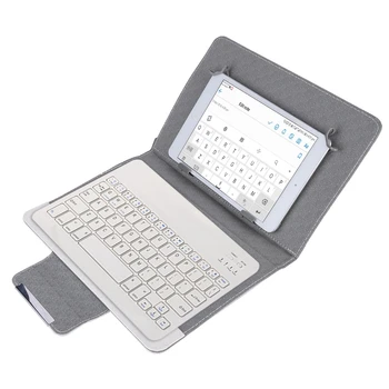 Universal Tablet Protective Case PU Leather Cover With BT Wireless Keyboard For Android/IOS/WIN 9.7"-10.1" Tablet Laptop
Universal Tablet Protective Case PU Leather Cover With BT Wireless Keyboard For Android/IOS/WIN 9.7"-10.1" Tablet Laptop