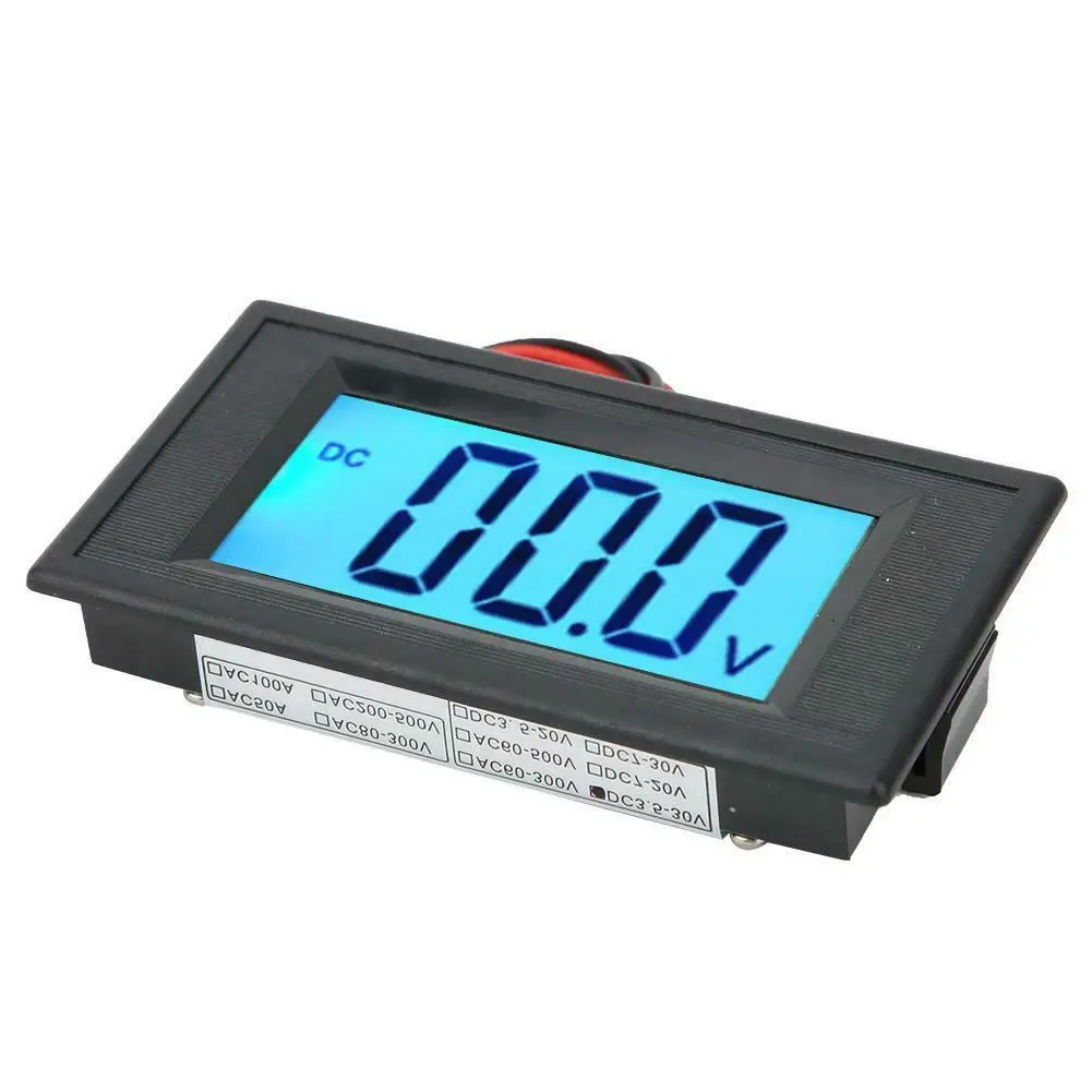 3-Digits Direct Current Voltmeter LCD Display Voltage Meter with Backlight YB5135D GT66
3-Digits Direct Current Voltmeter LCD Display Voltage Meter with Backlight YB5135D GT66