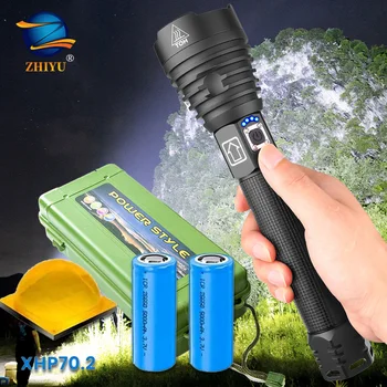 ZHIYU Xhp90 Most Powerful Led Flashlight Torch Usb Xhp50 Rechargeable Tactical Flashlights 18650 or 26650 Camping Hand Lamp
ZHIYU Xhp90 Most Powerful Led Flashlight Torch Usb Xhp50 Rechargeable Tactical Flashlights 18650 or 26650 Camping Hand Lamp