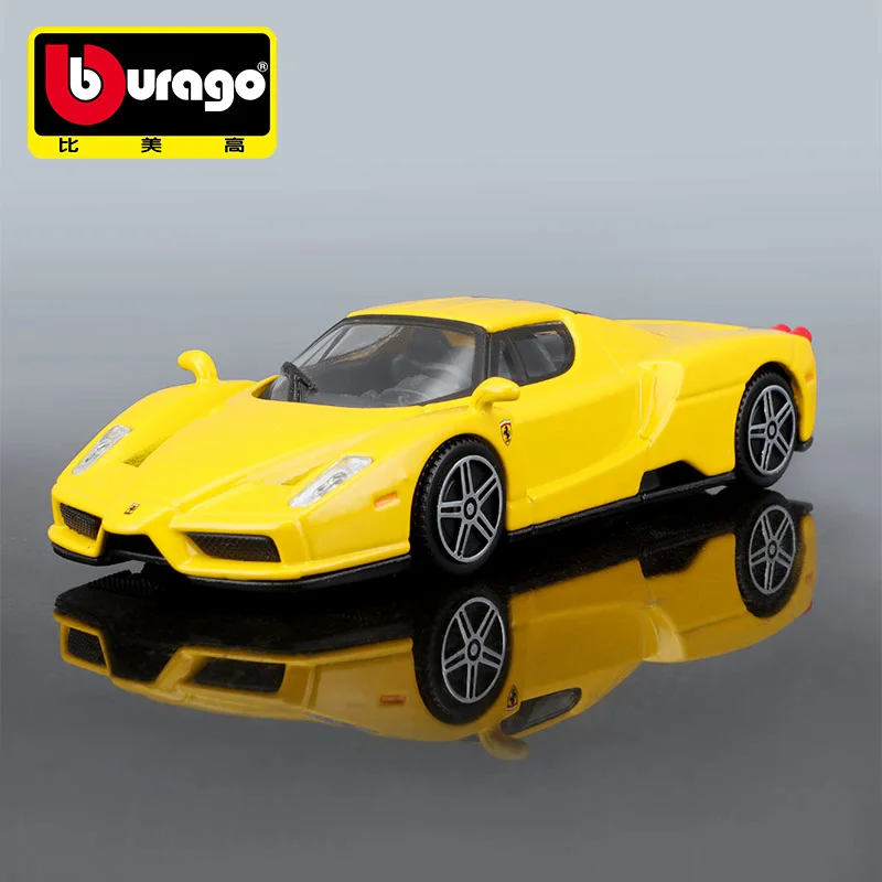 

Bburago 1:43 Ferrari Enzo yellow Alloy Racing Convertible alloy car model simulation car decoration collection gift toy