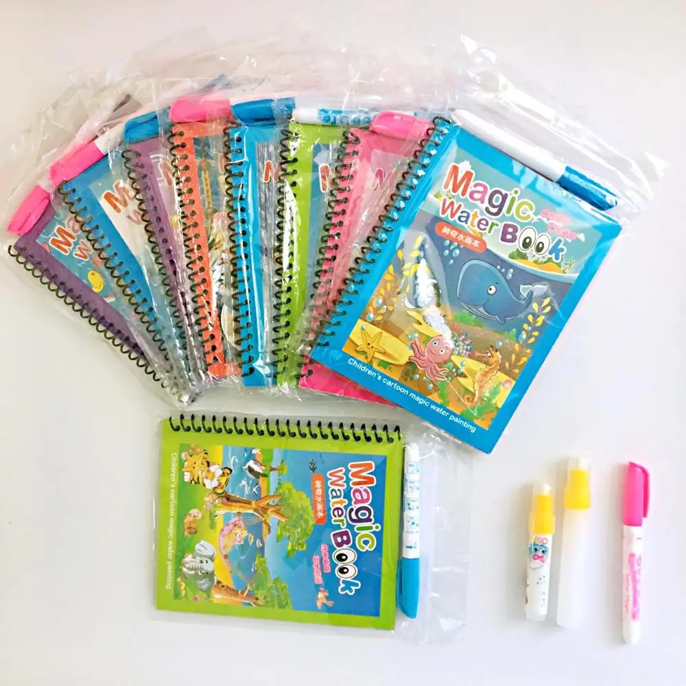 Magic Water Drawing Book Coloring Doodle & Pen Painting Board Birthday Gift For Kids Toys Fast shipping | Игрушки и хобби