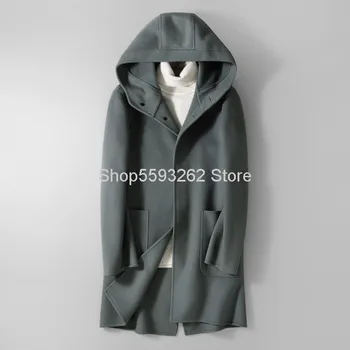 Double-sided What About Wool Coat Male Lian Cap Thicken What About Coat Medium Length Money Coat Windbreaker 8035
Double-sided What About Wool Coat Male Lian Cap Thicken What About Coat Medium Length Money Coat Windbreaker 8035