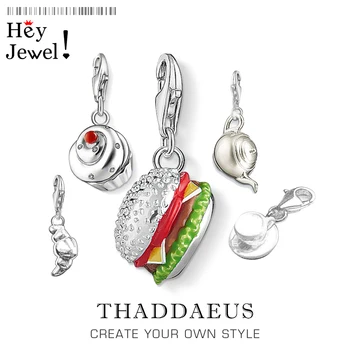Colourful Cheeseburger Hamburger Charm Pendants Pure 925 Sterling Silver Fast Food Fans Gift For Women Men Jewelry Fit Bracelets
Colourful Cheeseburger Hamburger Charm Pendants Pure 925 Sterling Silver Fast Food Fans Gift For Women Men Jewelry Fit Bracelets