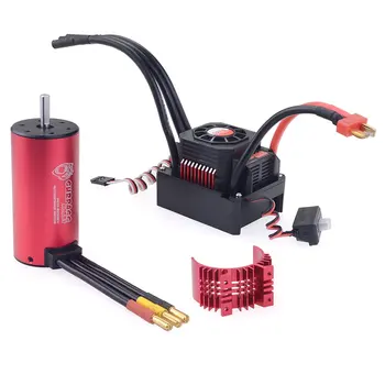 KK Waterproof Set 3674 1900KV 2250KV Brushless Motor w/Heat Sink 120A ESC for 1/10 1/8 RC Car Accessories
KK Waterproof Set 3674 1900KV 2250KV Brushless Motor w/Heat Sink 120A ESC for 1/10 1/8 RC Car Accessories