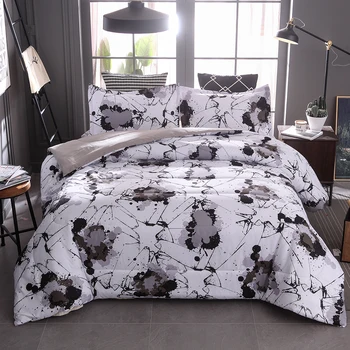 Splash Ink Personality Black and White Pen Ink Bedding Pillowcase and Quilt Cover Size Home Textile Set Comfortable
Splash Ink Personality Black and White Pen Ink Bedding Pillowcase and Quilt Cover Size Home Textile Set Comfortable