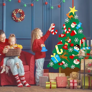 Felt Christmas Tree for Kids 3.2Ft Diy Christmas Tree with Toddlers 49Pcs Ornaments for Children Xmas Gifts Hanging Home Door Wa
Felt Christmas Tree for Kids 3.2Ft Diy Christmas Tree with Toddlers 49Pcs Ornaments for Children Xmas Gifts Hanging Home Door Wa