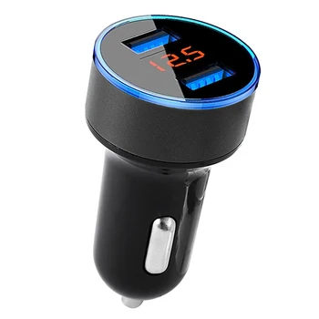 3.1A Dual Car USB Charger LCD Display 12-24V Cigarette Socket Lighter Fast USB-Charging for Phone Car Power Adapter
3.1A Dual Car USB Charger LCD Display 12-24V Cigarette Socket Lighter Fast USB-Charging for Phone Car Power Adapter