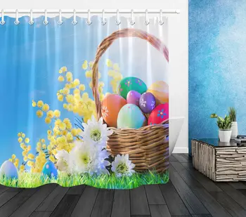 Spring Sunny Flowers Easter Eggs Shower Curtain Set & Hooks Bathroom Decor
Spring Sunny Flowers Easter Eggs Shower Curtain Set & Hooks Bathroom Decor