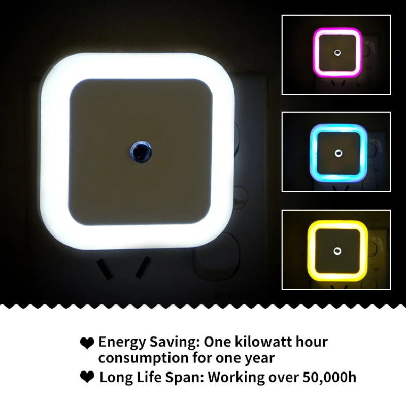 Automatic LED Night Light US Plug Lighting-control Induction Sensor Toilet Lamp Home for Kids Room Bathroom Living Room Corridor
Automatic LED Night Light US Plug Lighting-control Induction Sensor Toilet Lamp Home for Kids Room Bathroom Living Room Corridor