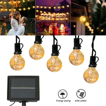 Solar Lamps 7.5M 25 Light Blubs Solar G40 Waterproof Warm Light Bulb String with 3 Modes for Garden / Party / Holiday Decoration
Solar Lamps 7.5M 25 Light Blubs Solar G40 Waterproof Warm Light Bulb String with 3 Modes for Garden / Party / Holiday Decoration