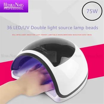 75W Nail Lamp Infrared intelligent induction 39 LED/UV Double light source lamp beads Dry quickly and efficiently
75W Nail Lamp Infrared intelligent induction 39 LED/UV Double light source lamp beads Dry quickly and efficiently