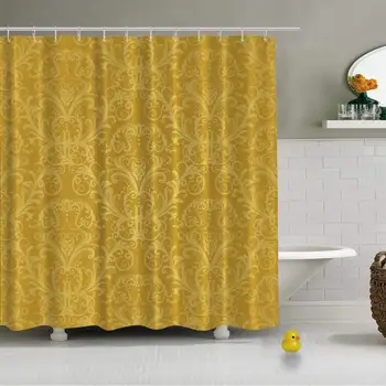 Luxury Seamless Golden Floral Wallpaper Vector Waterproof Shower Curtain for Bathroom,79''L x 72''W
Luxury Seamless Golden Floral Wallpaper Vector Waterproof Shower Curtain for Bathroom,79''L x 72''W