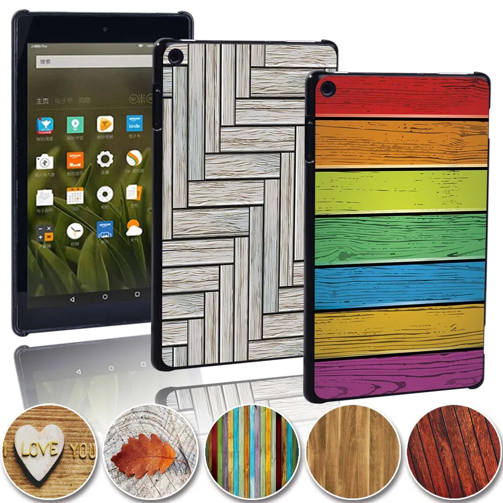 Printed Wood Plastic Tablet Hard Shell Cover Case for Amazon Fire 7/Fire HD 8/Fire HD 10 Anti-Dust Protective Case + Pen
Printed Wood Plastic Tablet Hard Shell Cover Case for Amazon Fire 7/Fire HD 8/Fire HD 10 Anti-Dust Protective Case + Pen