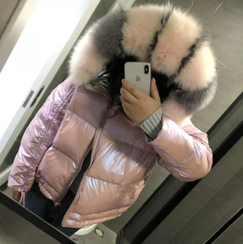 Real Fur Coat Natural Fox Fur Collar Double-sided wear Winter Jacket Women Down Coat White Duck Down Jacket Thick Warm Parka
Real Fur Coat Natural Fox Fur Collar Double-sided wear Winter Jacket Women Down Coat White Duck Down Jacket Thick Warm Parka