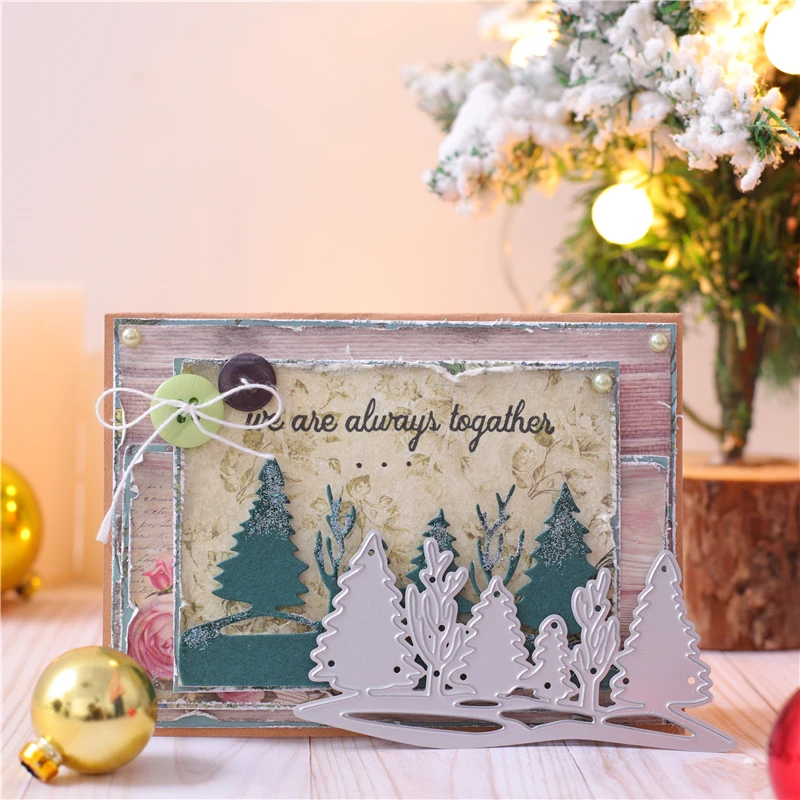 DiyArts Pine Forest Metal Cutting Dies Christmas Dies for DIY Scrapbooking Decorative Embossing Handcraft Die Cutting Template
DiyArts Pine Forest Metal Cutting Dies Christmas Dies for DIY Scrapbooking Decorative Embossing Handcraft Die Cutting Template