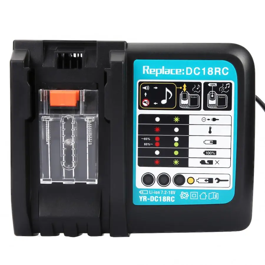 Battery Charger 14.4-18V Battery Charger DC18RC Replacement for Li-ion Battery EU Plug 220V
Battery Charger 14.4-18V Battery Charger DC18RC Replacement for Li-ion Battery EU Plug 220V