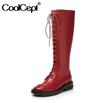 CoolCept New Woman Winter Knee High Boots Real Leather Woman Long Boots Fashion Cool Woman Daily Footwear Size 34-39
CoolCept New Woman Winter Knee High Boots Real Leather Woman Long Boots Fashion Cool Woman Daily Footwear Size 34-39