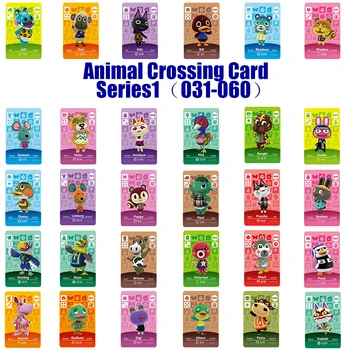 Series 1 (031 to 060) Amiibo Animal Crossing Card Work for NS Games Amibo Switch Rosie Welcome Stickers New Horizons NFC
