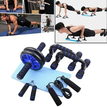 AB Wheel Roller Push Up Bar Jump Rope Fitness Workout Trainer Abdominal Gym Set Body Building Fitness Resistance Exercise
AB Wheel Roller Push Up Bar Jump Rope Fitness Workout Trainer Abdominal Gym Set Body Building Fitness Resistance Exercise