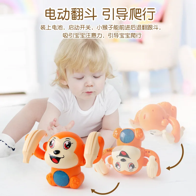 New Style Children Toy Monkey Electric Tilting Monkey Light Sound Music Little Monkey Boy Tumbling Toy Animals
New Style Children Toy Monkey Electric Tilting Monkey Light Sound Music Little Monkey Boy Tumbling Toy Animals