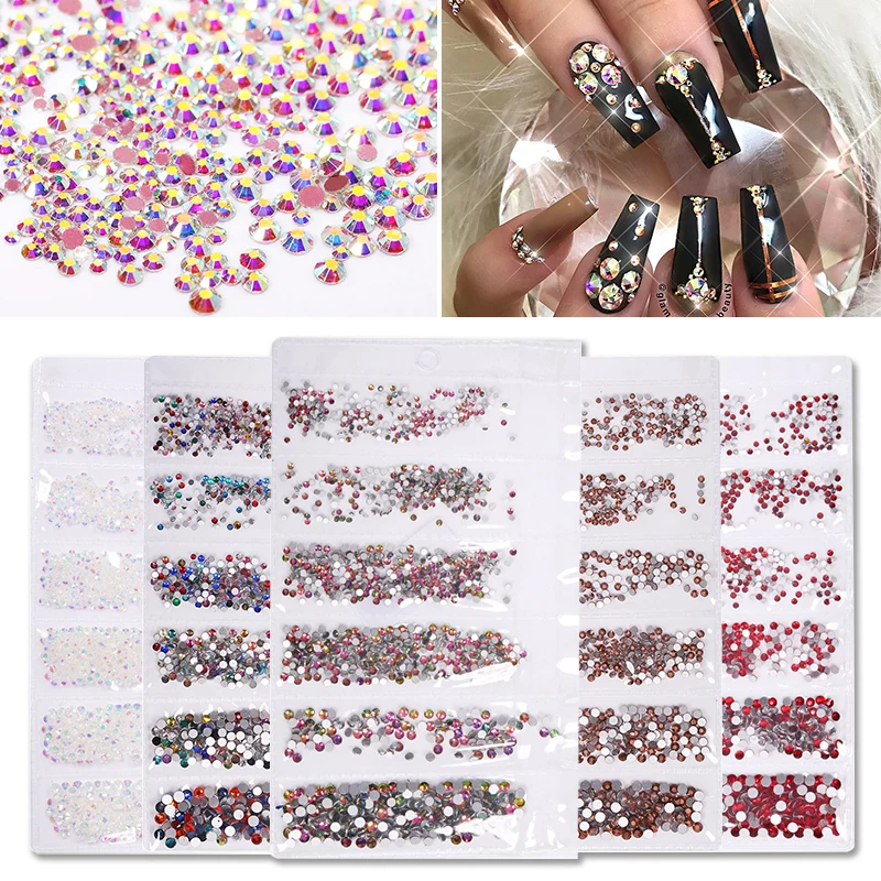 Multi-size Glass Nail Rhinestones For Nails Art Decorations Crystals Strass Charms Stones with Picker Wax Pen Accessories Set
Multi-size Glass Nail Rhinestones For Nails Art Decorations Crystals Strass Charms Stones with Picker Wax Pen Accessories Set