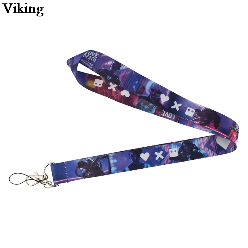 Love Death And Robot Cartoon Lanyards For Keys ID Card Phone Neck Strap Keychains USB badge Holder Phone Hang Rope Lanyard G0348
Love Death And Robot Cartoon Lanyards For Keys ID Card Phone Neck Strap Keychains USB badge Holder Phone Hang Rope Lanyard G0348