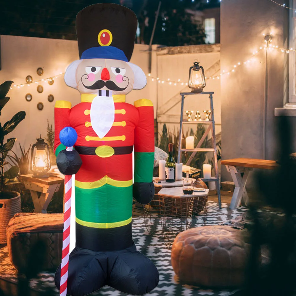 2.4m LED Lighting Nutcracker Soldier Inflatable Light Up Decor Outdoor Christmas Decorations Inflatable Doll Toys 2020 Ornament
2.4m LED Lighting Nutcracker Soldier Inflatable Light Up Decor Outdoor Christmas Decorations Inflatable Doll Toys 2020 Ornament