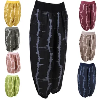 Summer Plus Size S-5XL Pants Women Ladies Casual Bohemia Printed Pockets Wide Leg Loose High Trousers Harem Pants Штаны
Summer Plus Size S-5XL Pants Women Ladies Casual Bohemia Printed Pockets Wide Leg Loose High Trousers Harem Pants Штаны