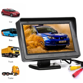 4.3in 16:9 Display Screen Car Rearview Monitor with 2 Way Video Input for Rear View Backup Reverse Camera Universal Car
4.3in 16:9 Display Screen Car Rearview Monitor with 2 Way Video Input for Rear View Backup Reverse Camera Universal Car