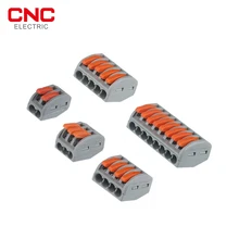 CNC 10Pcs Compact Wire Connector Pin-212/213/214/215/218 Universal Fast Mini Conductor Terminal Block Threader Splitter
CNC 10Pcs Compact Wire Connector Pin-212/213/214/215/218 Universal Fast Mini Conductor Terminal Block Threader Splitter