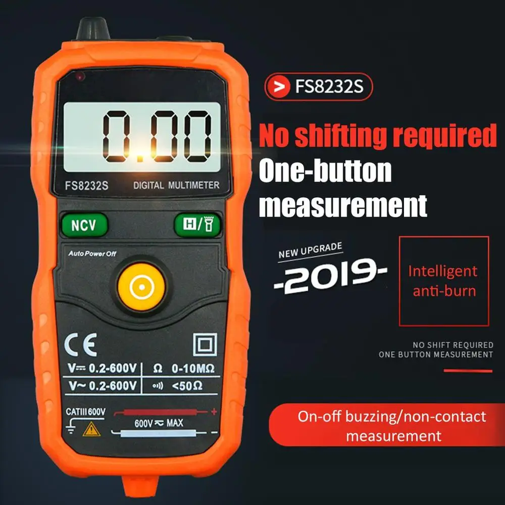 Without Shifting Operation Mini Portable Handheld Digital Display Multimeter High Precision Digital Universal Meter Automatic
Without Shifting Operation Mini Portable Handheld Digital Display Multimeter High Precision Digital Universal Meter Automatic