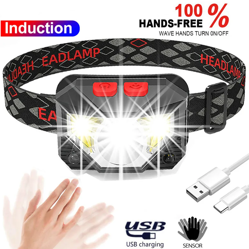 20000lums Hands-free LED Headlamp Motion Sensor head lamp LED headlight Torch Built-in battery inductive with Portable box
20000lums Hands-free LED Headlamp Motion Sensor head lamp LED headlight Torch Built-in battery inductive with Portable box