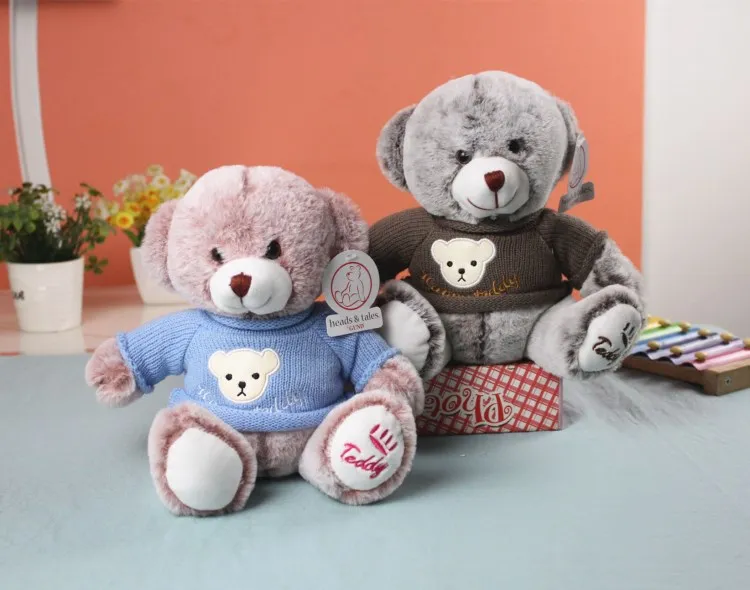sweater teddy bear doll bear hug plush toys wedding crane