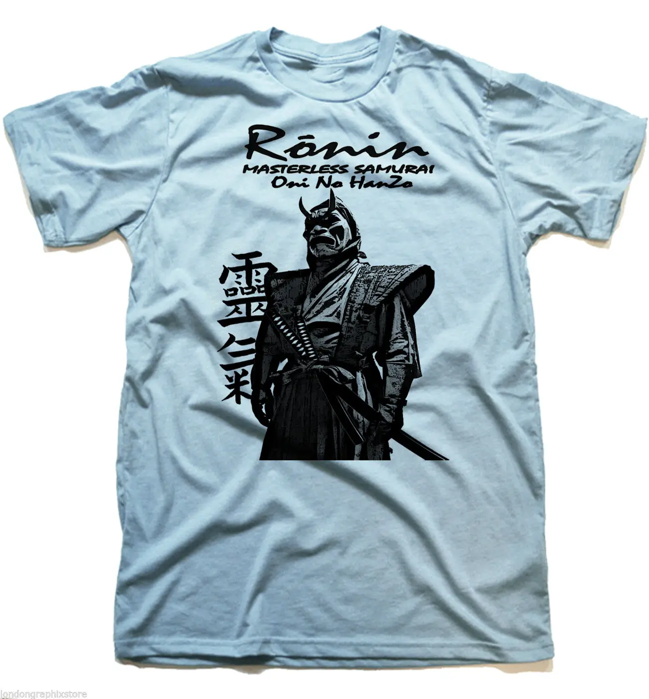 Футболка с самураем Ronin Bushido японский воин катана мужская хлопковая майка