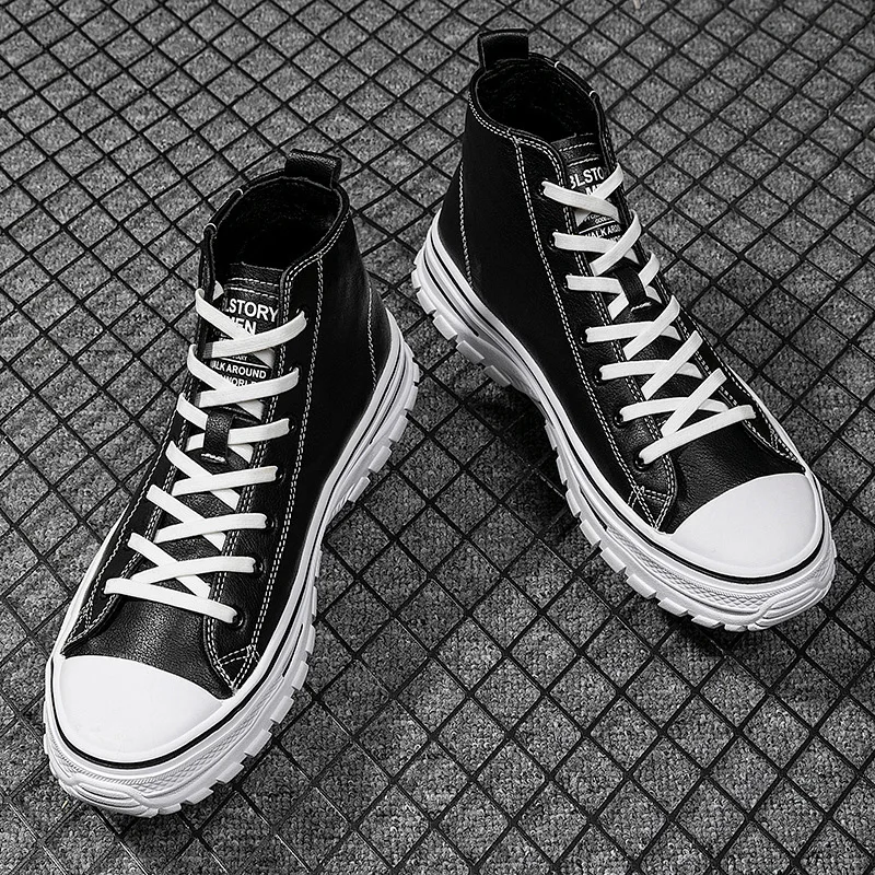 MEN'S SHOES Canvas Shoe Men's Trendy Shoes Spring 2020 New Style Trend Versatile Men Casual Korean-style High-top Board Shoe Fas