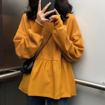 Fashion Hoodies Women New Autumn Casual Loose Thin Hoodie Solid Color Long-sleeved Sweatshirt Plus Size Pullover Tops 
Fashion Hoodies Women New Autumn Casual Loose Thin Hoodie Solid Color Long-sleeved Sweatshirt Plus Size Pullover Tops