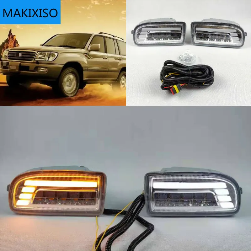 A pair Modified front fog lamp For Toyota Land Cruiser Fj100 LED With Lens Front Bumper lamp Daytime Running Light
A pair Modified front fog lamp For Toyota Land Cruiser Fj100 LED With Lens Front Bumper lamp Daytime Running Light